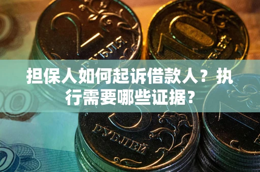 武汉担保人如何起诉借款人？执行需要哪些证据？