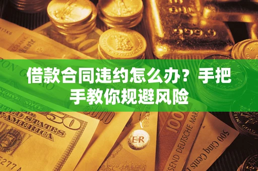 武汉借款合同违约怎么办？手把手教你规避风险