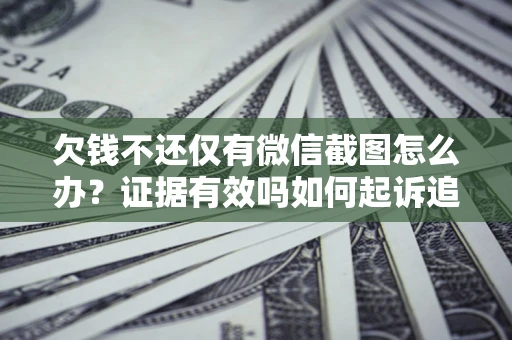 武汉欠钱不还仅有微信截图怎么办？证据有效吗如何起诉追回欠款？
