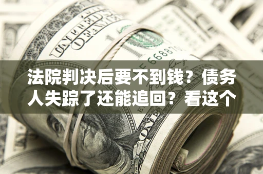 武汉法院判决后要不到钱？债务人失踪了还能追回？看这个方法！