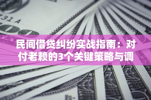 武汉民间借贷纠纷实战指南：对付老赖的3个关键策略与调解盲区解析