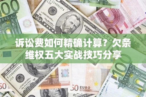 武汉诉讼费如何精确计算？欠条维权五大实战技巧分享