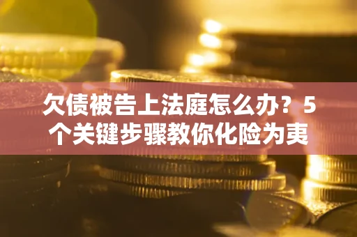 武汉欠债被告上法庭怎么办？5个关键步骤教你化险为夷