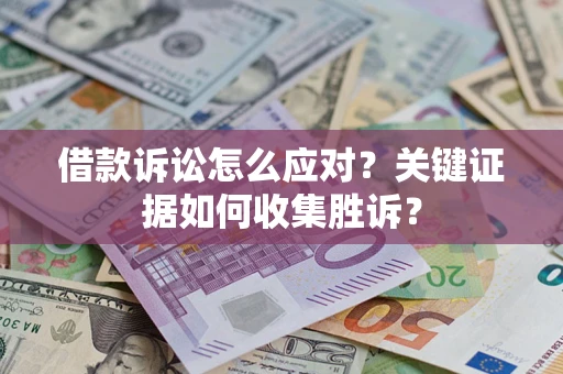 武汉借款诉讼怎么应对？关键证据如何收集胜诉？